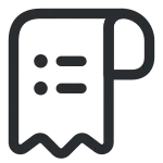Receipt Item SVG Icon